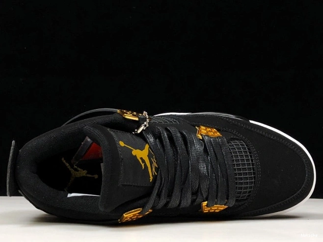 Rep TB Jordan Air 308497-032 Metallic Royalty Black 4 Gold-White 0710